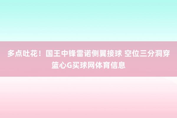 多点吐花！国王中锋雷诺侧翼接球 空位三分洞穿篮心G买球网体育信息