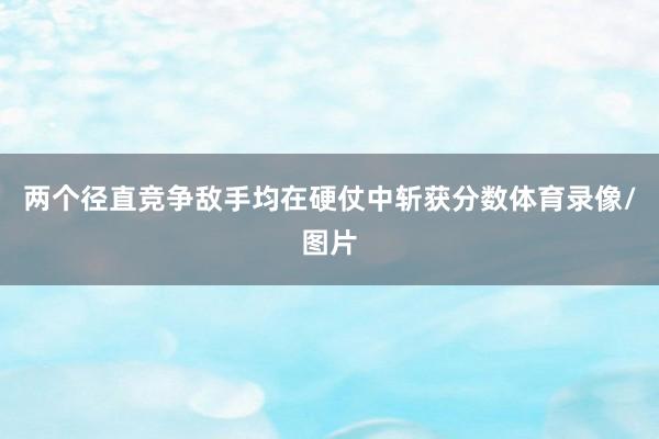 两个径直竞争敌手均在硬仗中斩获分数体育录像/图片