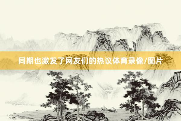 同期也激发了网友们的热议体育录像/图片