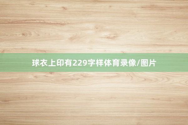 球衣上印有229字样体育录像/图片