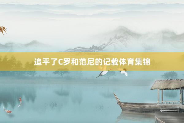 追平了C罗和范尼的记载体育集锦