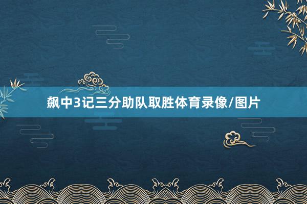 飙中3记三分助队取胜体育录像/图片
