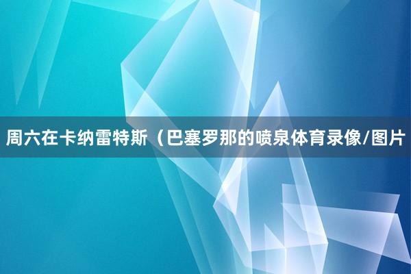周六在卡纳雷特斯（巴塞罗那的喷泉体育录像/图片