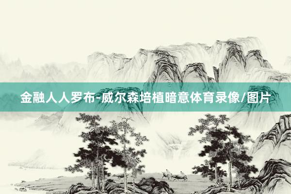 金融人人罗布-威尔森培植暗意体育录像/图片