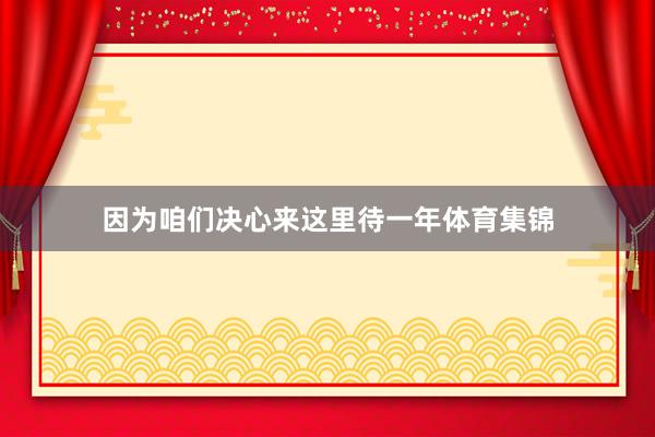 因为咱们决心来这里待一年体育集锦