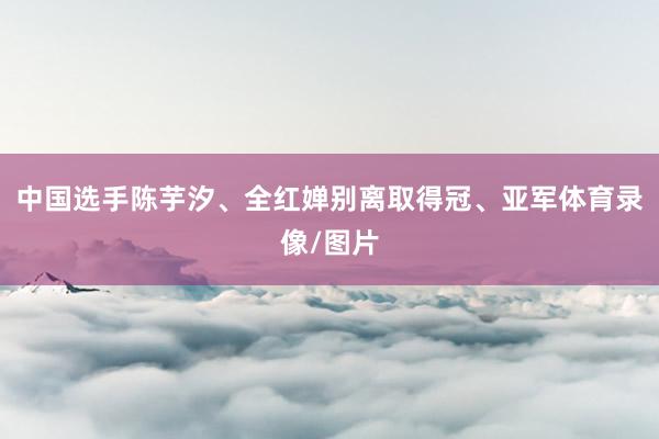 中国选手陈芋汐、全红婵别离取得冠、亚军体育录像/图片