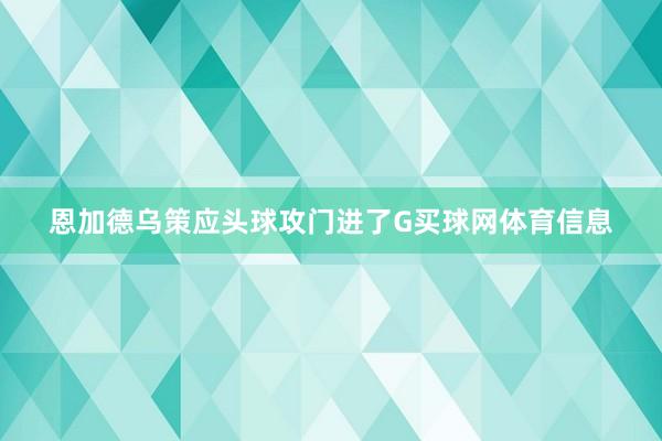 恩加德乌策应头球攻门进了G买球网体育信息