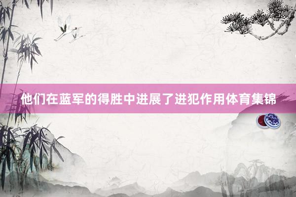 他们在蓝军的得胜中进展了进犯作用体育集锦