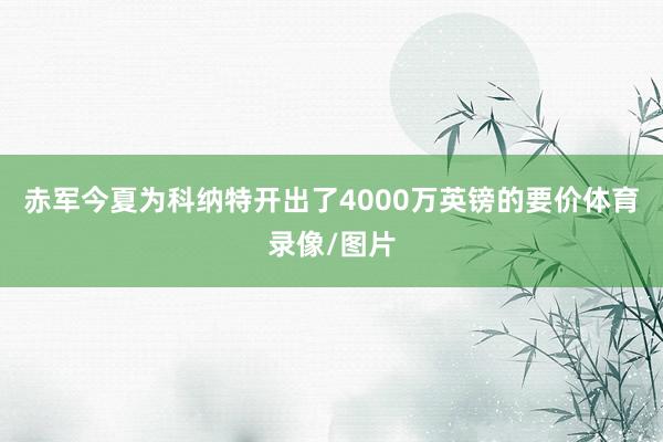 赤军今夏为科纳特开出了4000万英镑的要价体育录像/图片