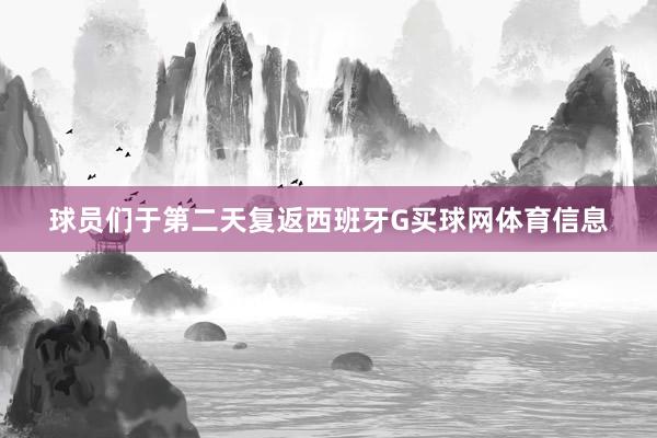 球员们于第二天复返西班牙G买球网体育信息
