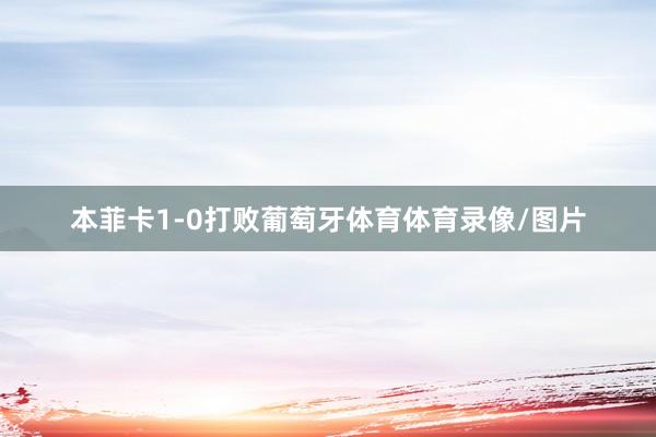 本菲卡1-0打败葡萄牙体育体育录像/图片