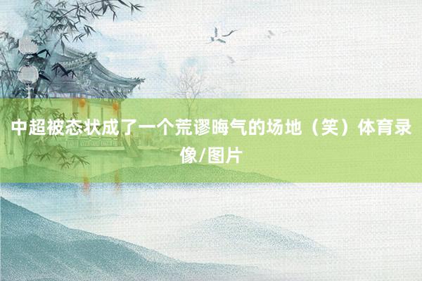 中超被态状成了一个荒谬晦气的场地（笑）体育录像/图片