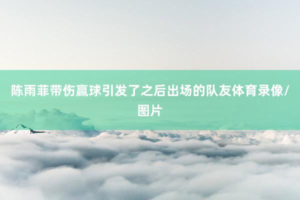 陈雨菲带伤赢球引发了之后出场的队友体育录像/图片