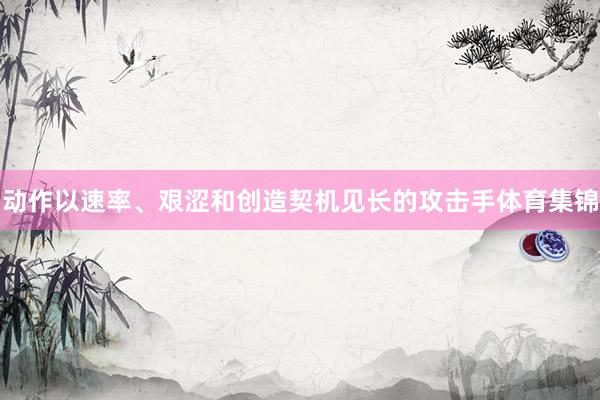动作以速率、艰涩和创造契机见长的攻击手体育集锦