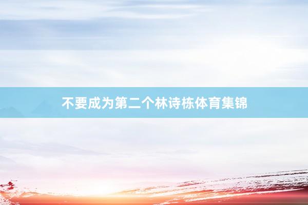 不要成为第二个林诗栋体育集锦
