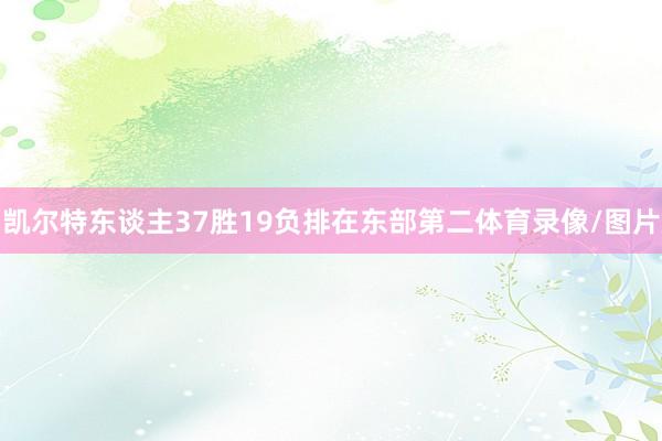 凯尔特东谈主37胜19负排在东部第二体育录像/图片