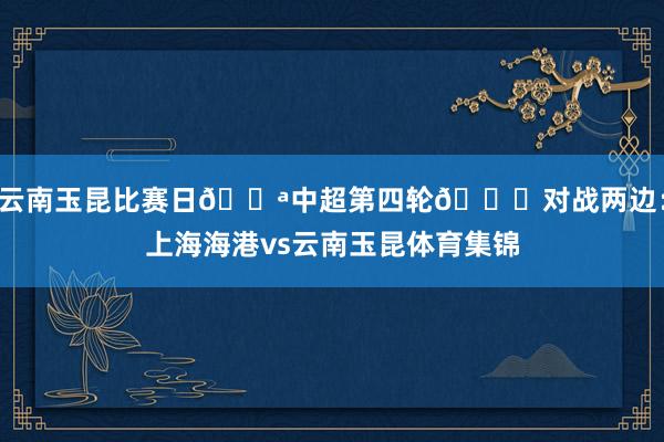 云南玉昆比赛日💪中超第四轮🆚对战两边：上海海港vs云南玉昆体育集锦