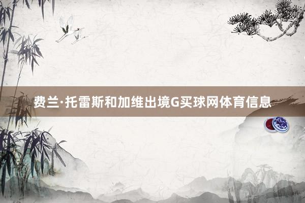 费兰·托雷斯和加维出境G买球网体育信息