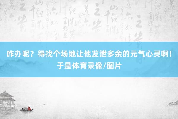 咋办呢？得找个场地让他发泄多余的元气心灵啊！于是体育录像/图片