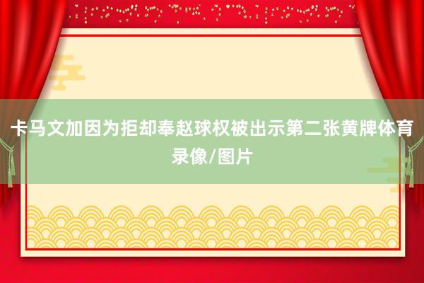 卡马文加因为拒却奉赵球权被出示第二张黄牌体育录像/图片