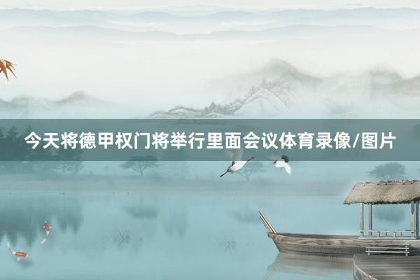 今天将德甲权门将举行里面会议体育录像/图片