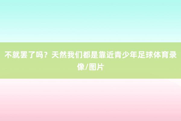 不就罢了吗？天然我们都是靠近青少年足球体育录像/图片